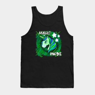 Magic Mode - Cute Unicorn Abstract Stars Tank Top